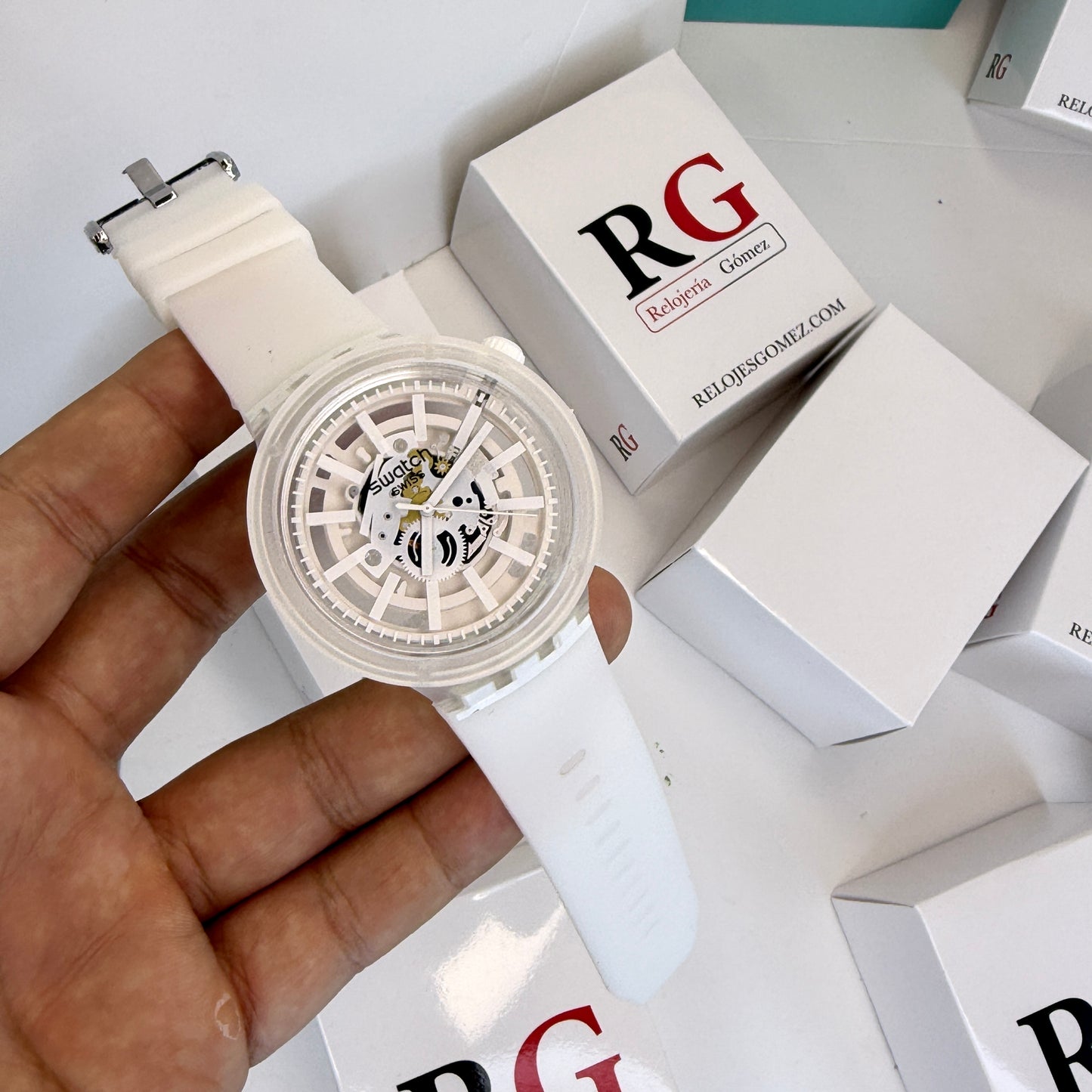 SWATCH TRANSPARENTE PARA HOMBRE REF-BB