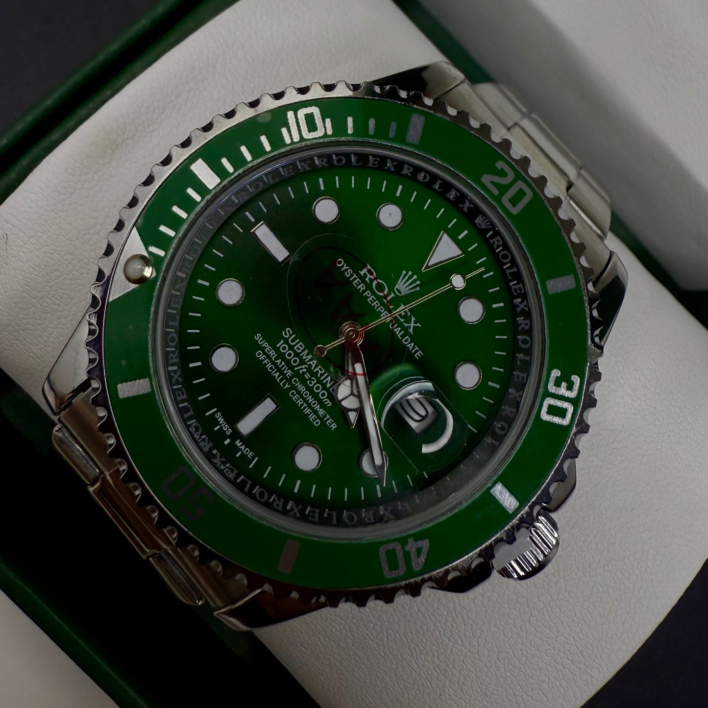 RLX SUBMARINE CON ESTUCHE DE LUJO PARA HOMBRE REF EDICION HULK