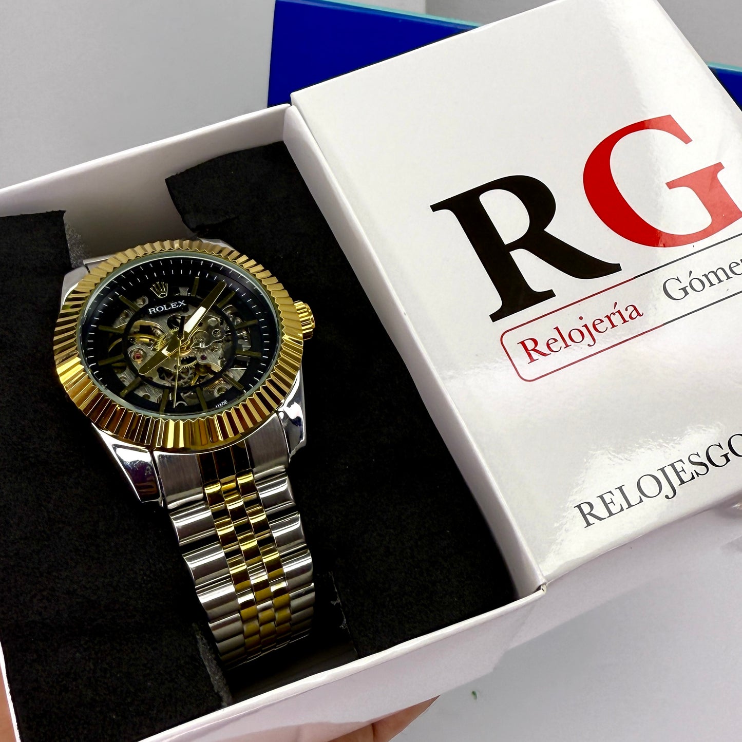 RLX AUTOMATICO CORAZON ABIERTO PRESIDET PARA HOMBRE REF-BN