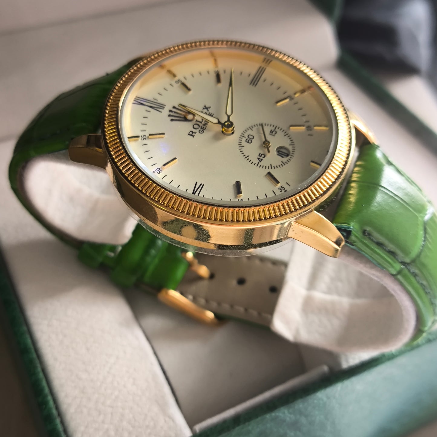 RLX OYSTER PERPETUAL CUERO PARA HOMBRE REF-VD