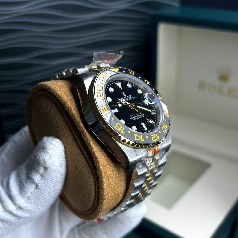 RLX GMT LUXURY AUTOMATICO BICOLOR CARA NEGRA