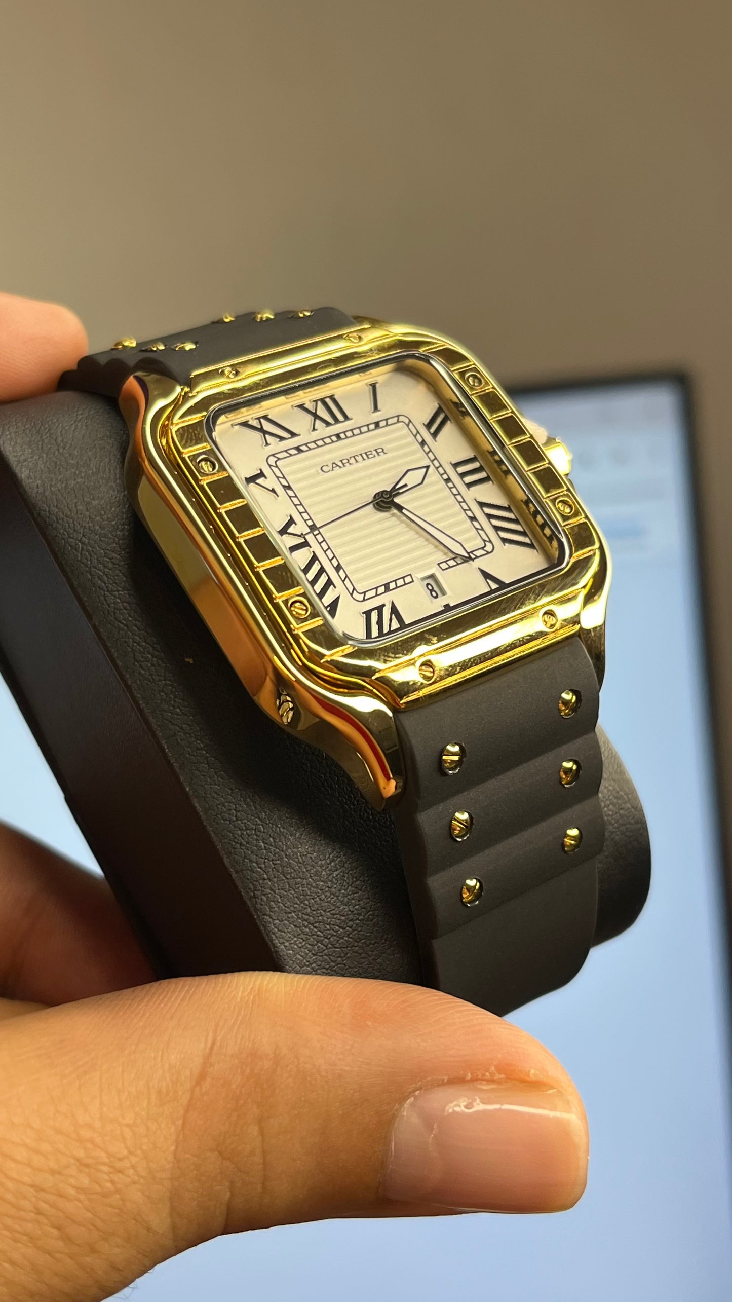 CARTIER DO´SANTOS PARA HOMBRE REF-GOMA-NDB