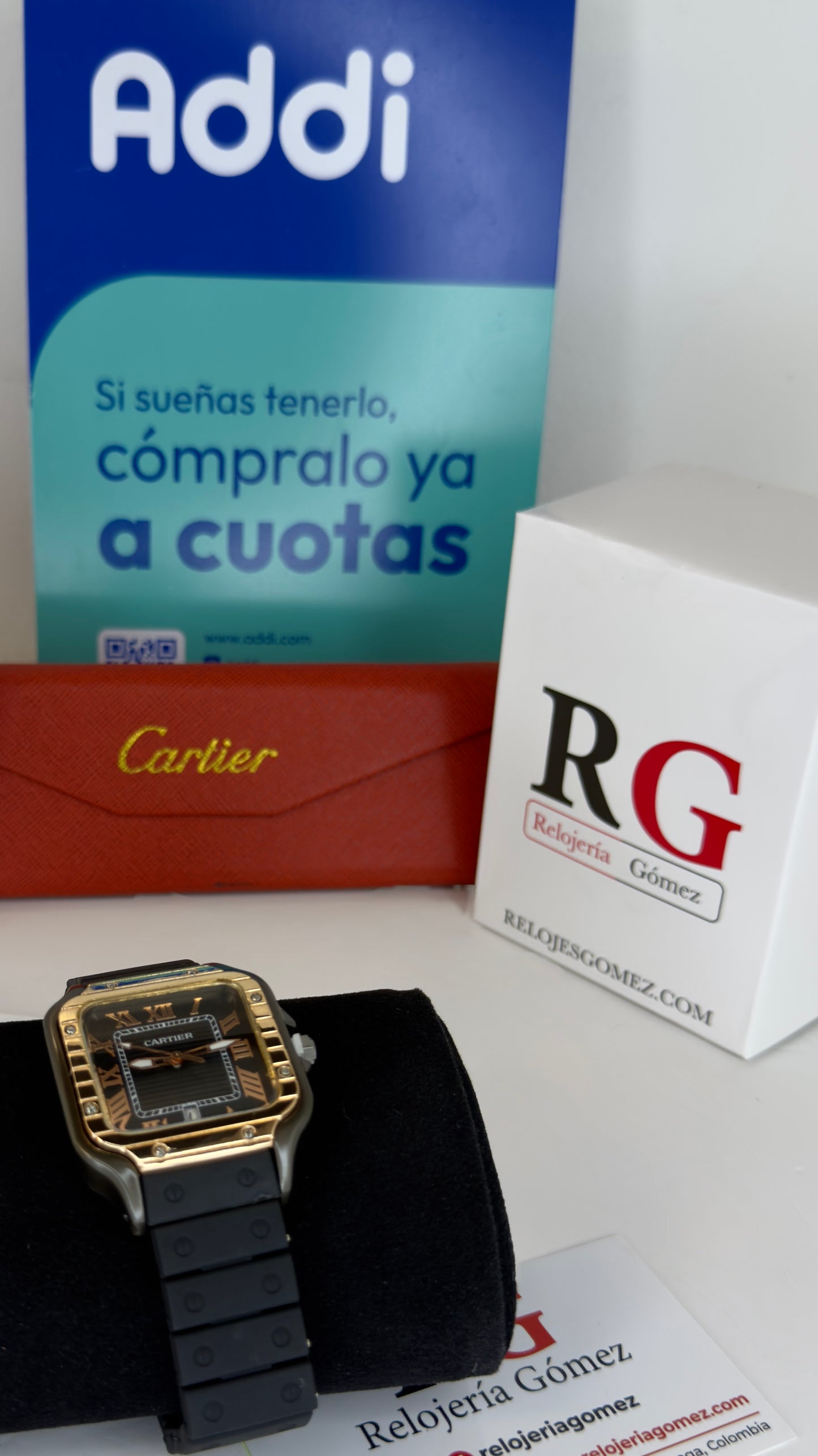 CARTIER DO´SANTOS GOMA PARA HOMBRE REF-NOR
