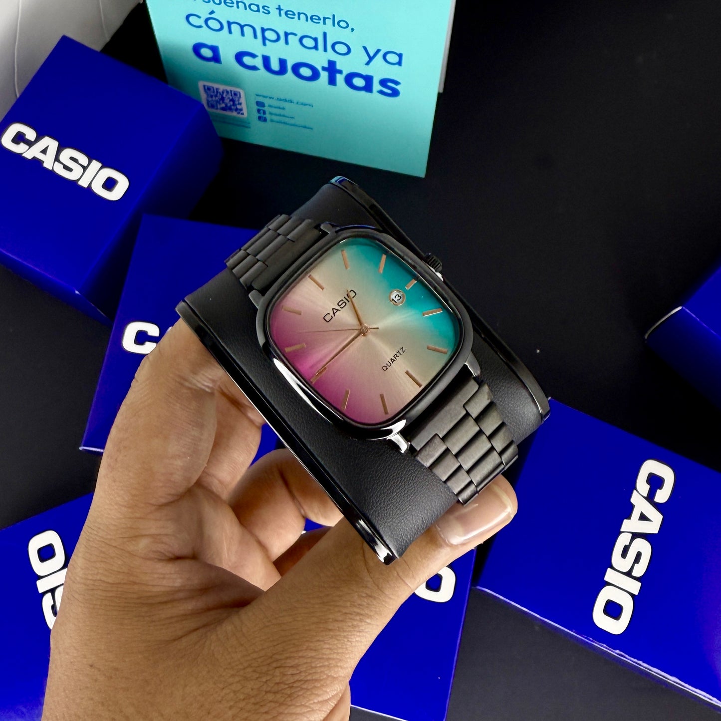 CASIO UNISEX RETRO TORNASOL ANALOGO-NEGRO