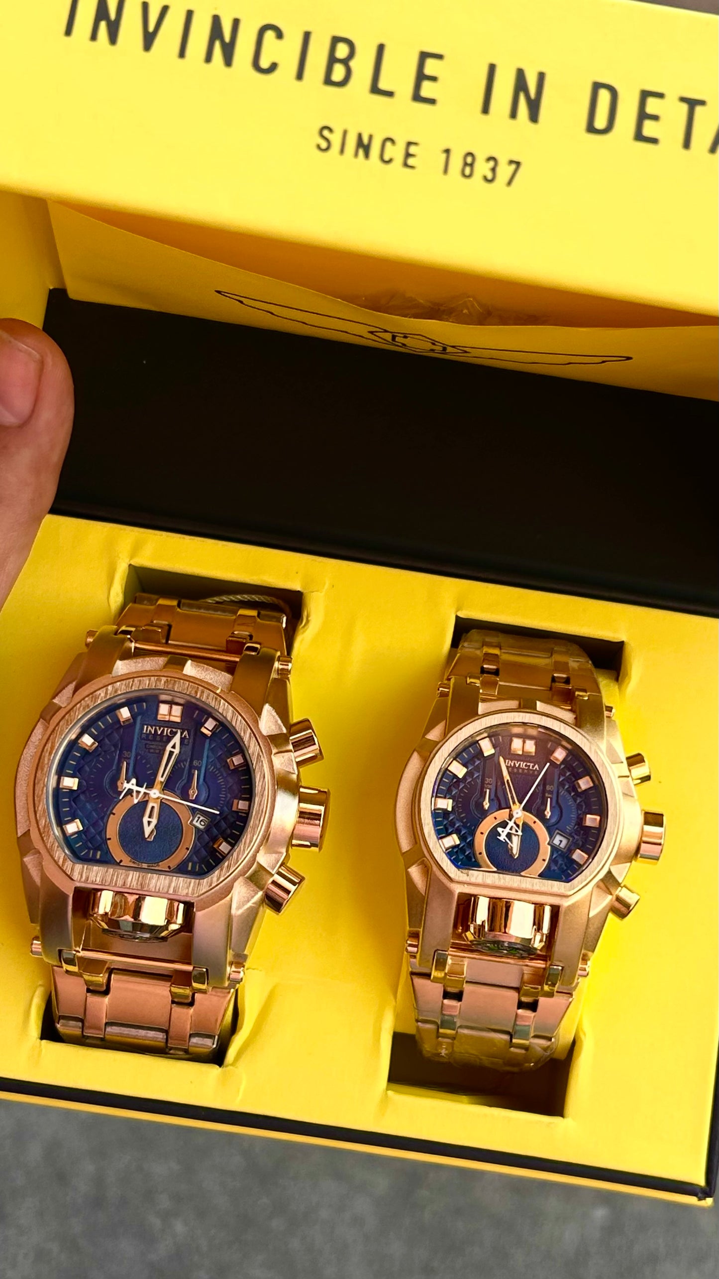INVICTA BOLT ACERO PAREJA REF-DA