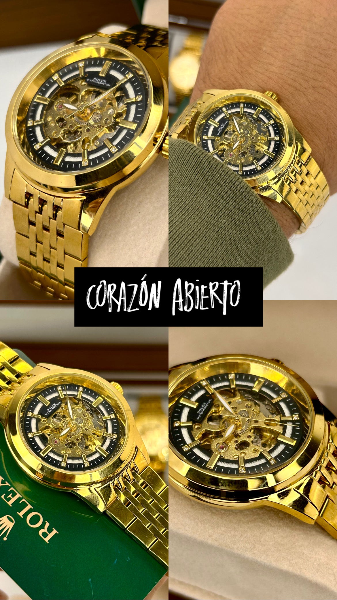 RLX AUTOMATICO CORAZON ABIERTO PARA HOMBRE REF-DN