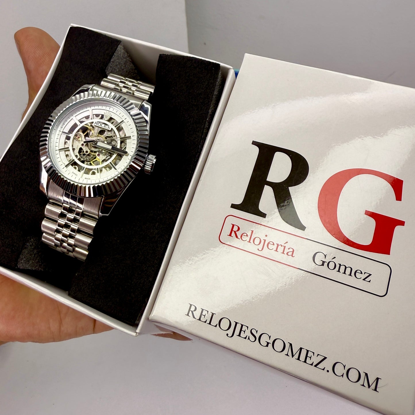 RLX AUTOMATICO CORAZON ABIERTO PRESIDET PARA HOMBRE REF-PB
