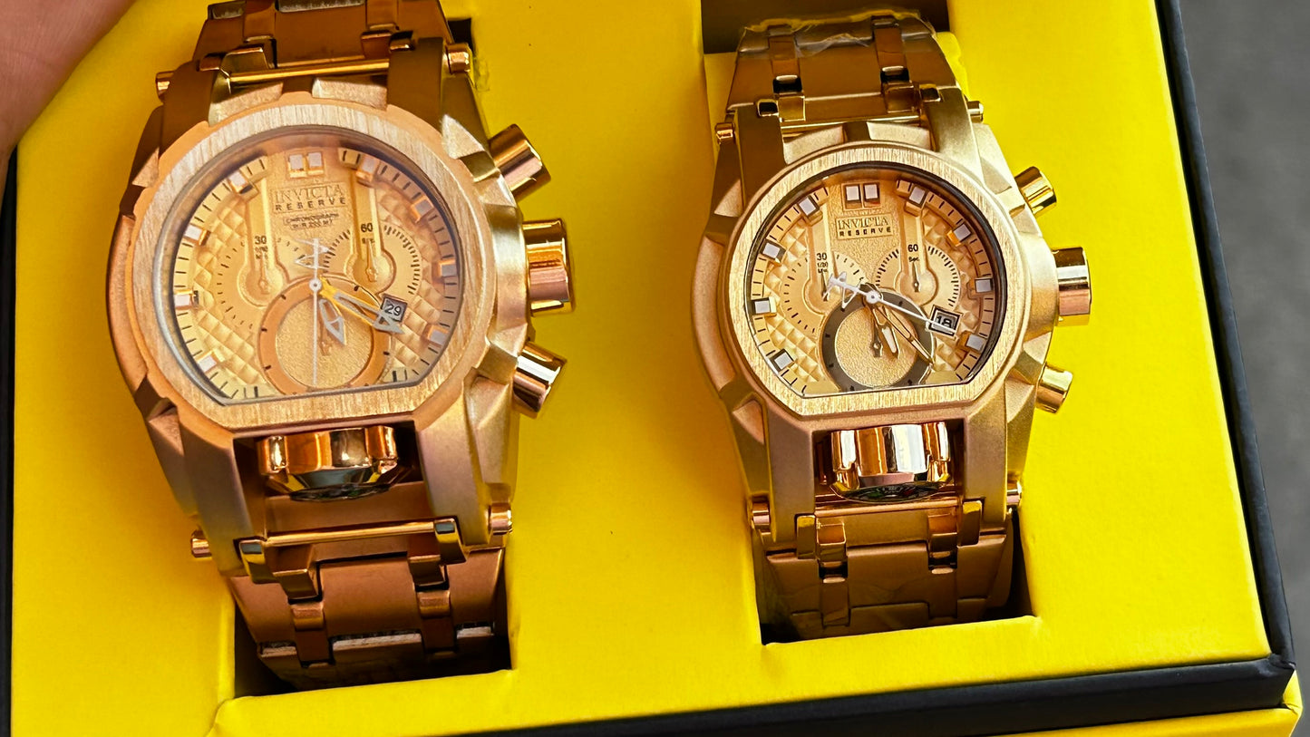 INVICTA BOLT ACERO PAREJA REF-DD