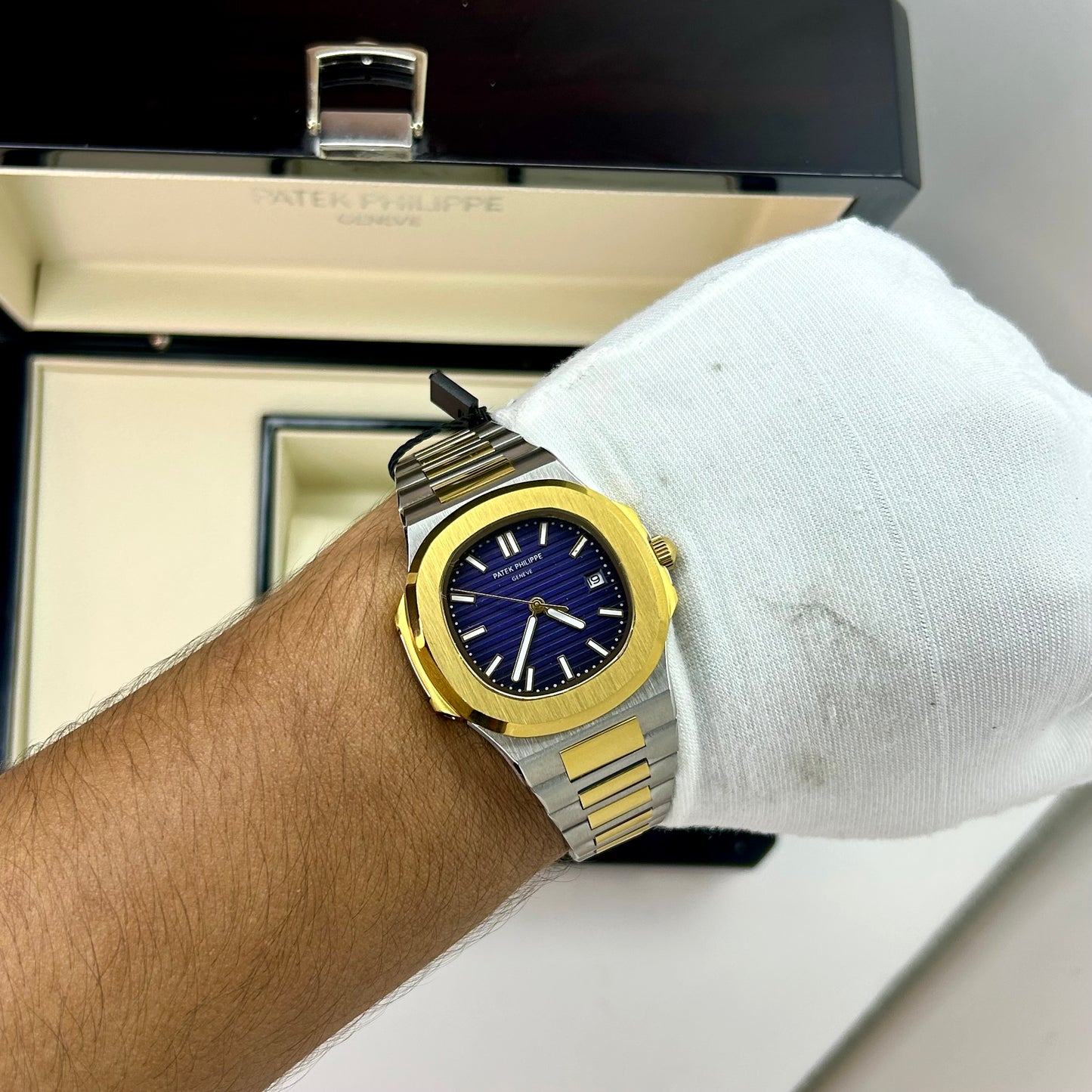 PATEF PHILIPPE LUXURY AUTOMATICO REF NAUTILUS CARA AZUL
