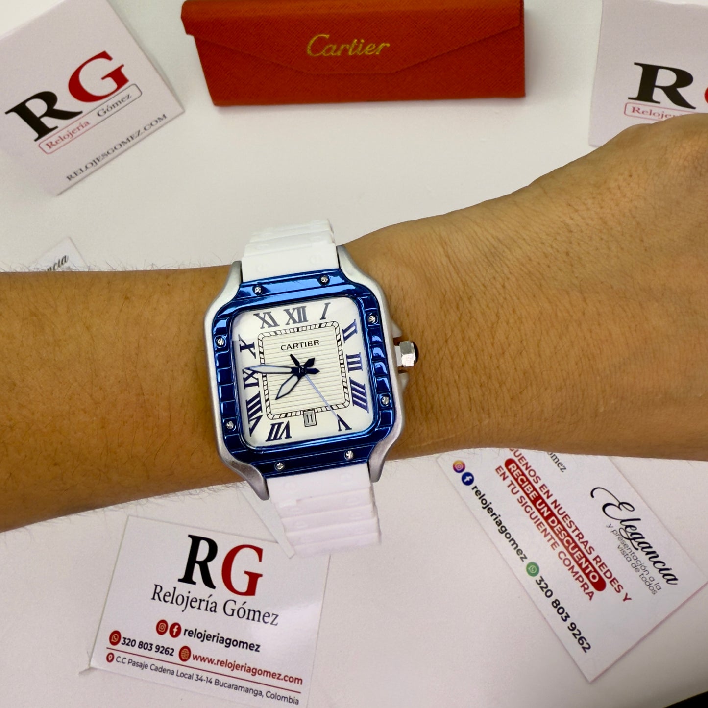 CARTIER DO´SANTOS GOMA PARA HOMBRE REF-BAB