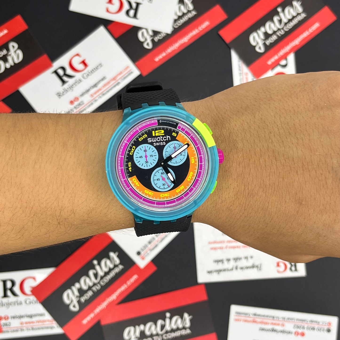 SWATCH NEON PARTY PARA HOMBRE REF-NAVR