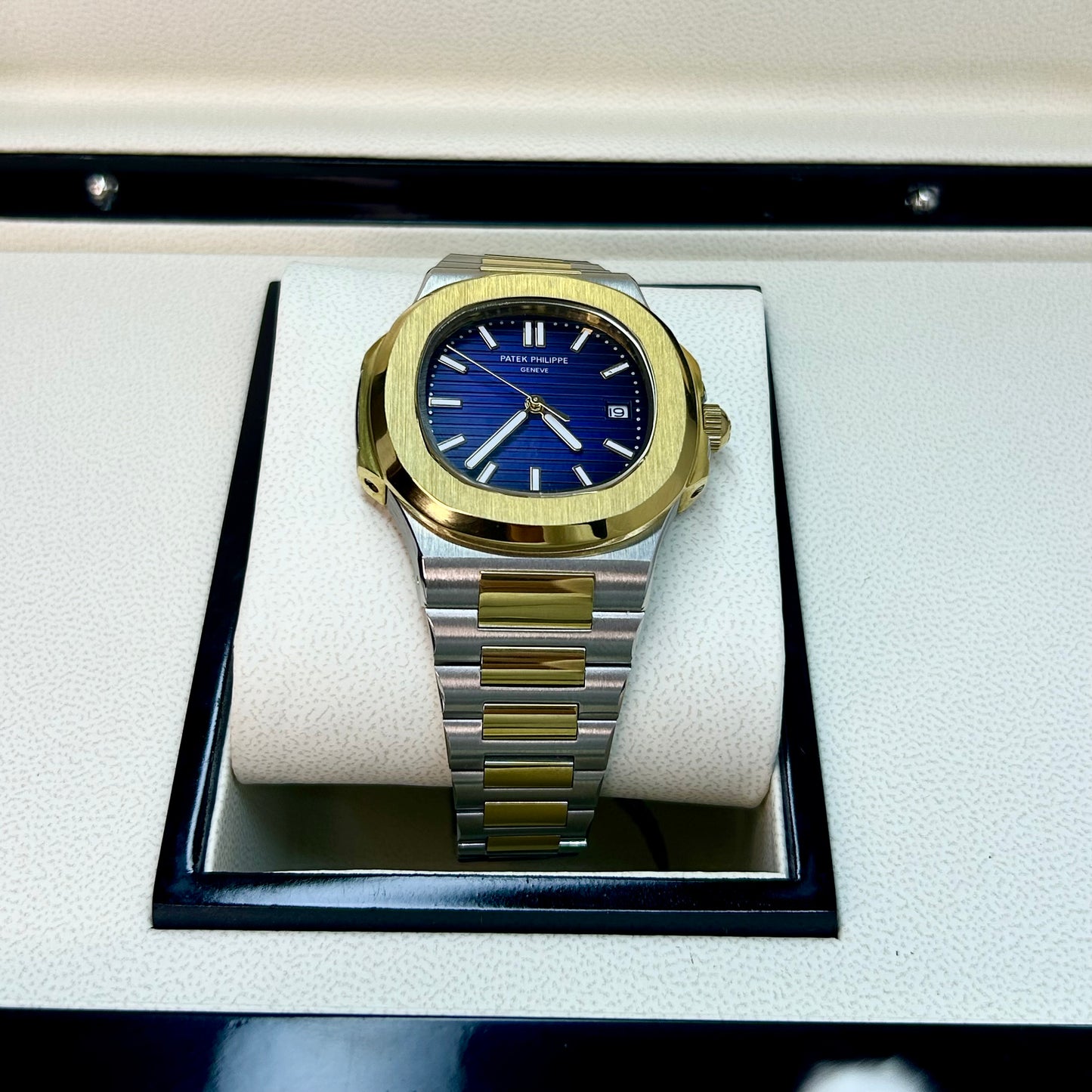 PATEF PHILIPPE LUXURY AUTOMATICO REF NAUTILUS CARA AZUL
