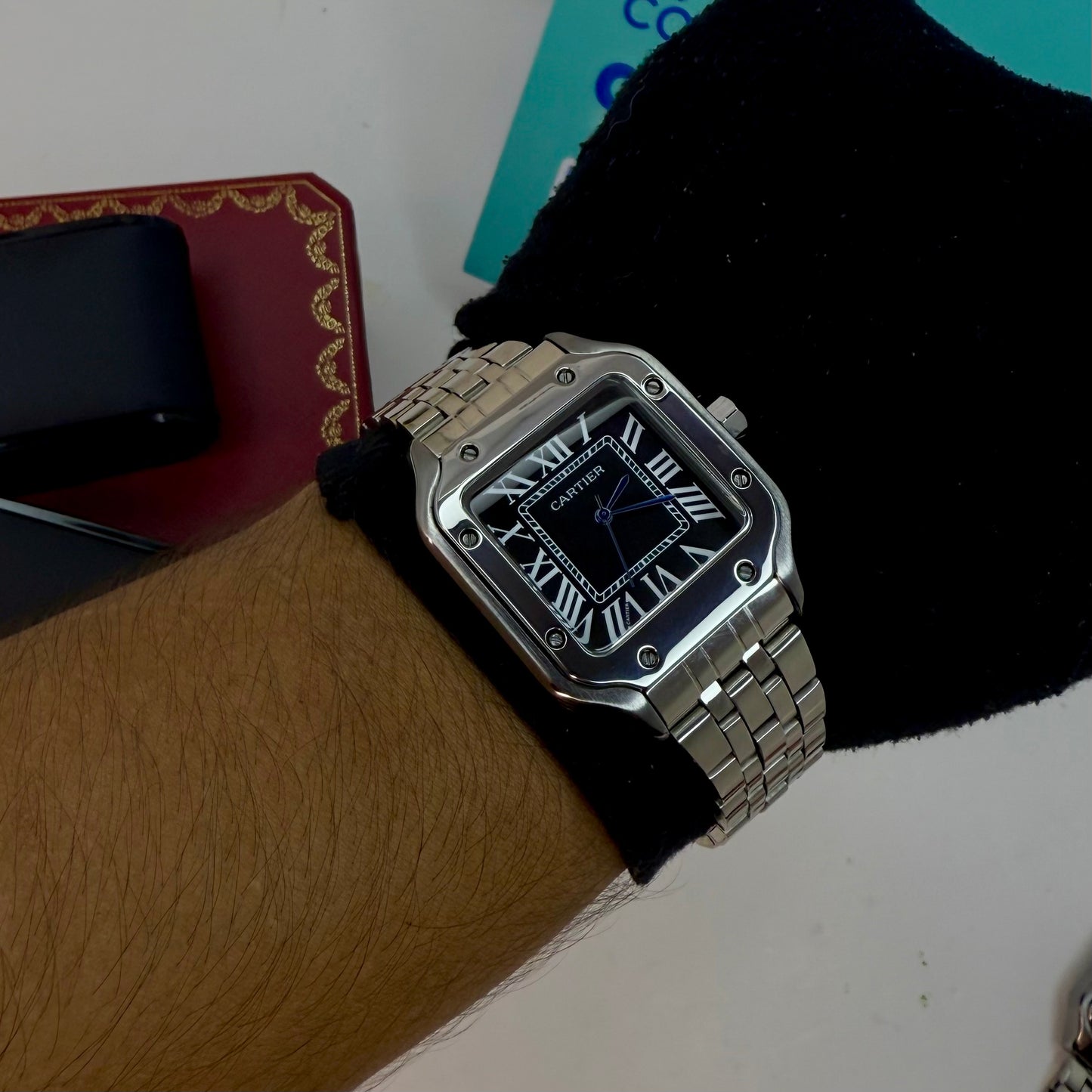 CARTIER DO SANTOS TRIZADO PARA HOMBRE REF-PN