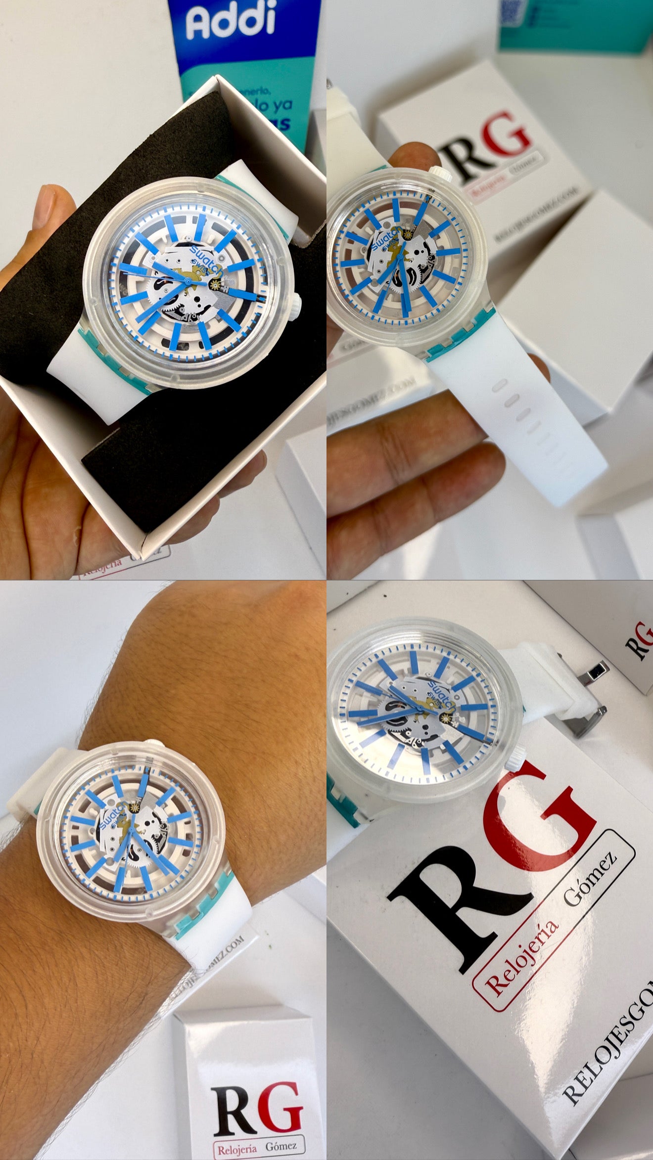 SWATCH TRANSPARENTE PARA HOMBRE REF-C