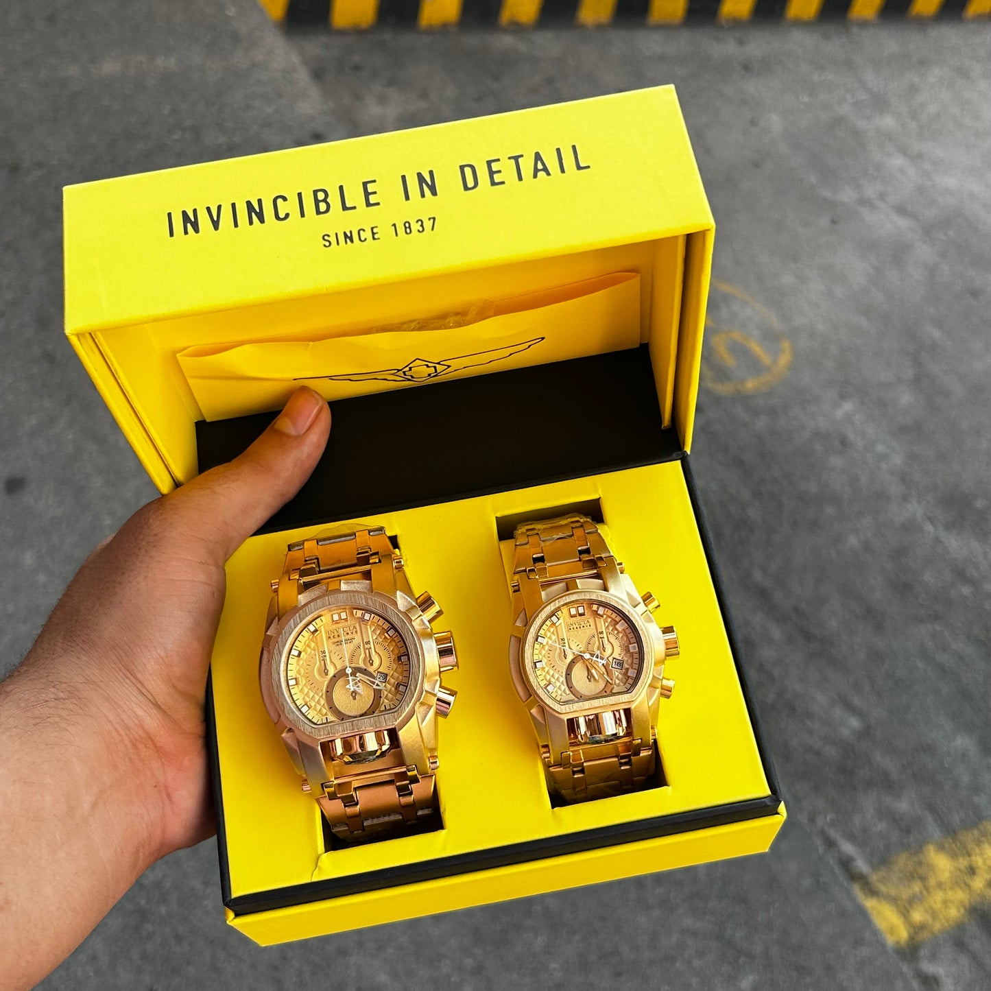 INVICTA BOLT ACERO PAREJA REF-DD