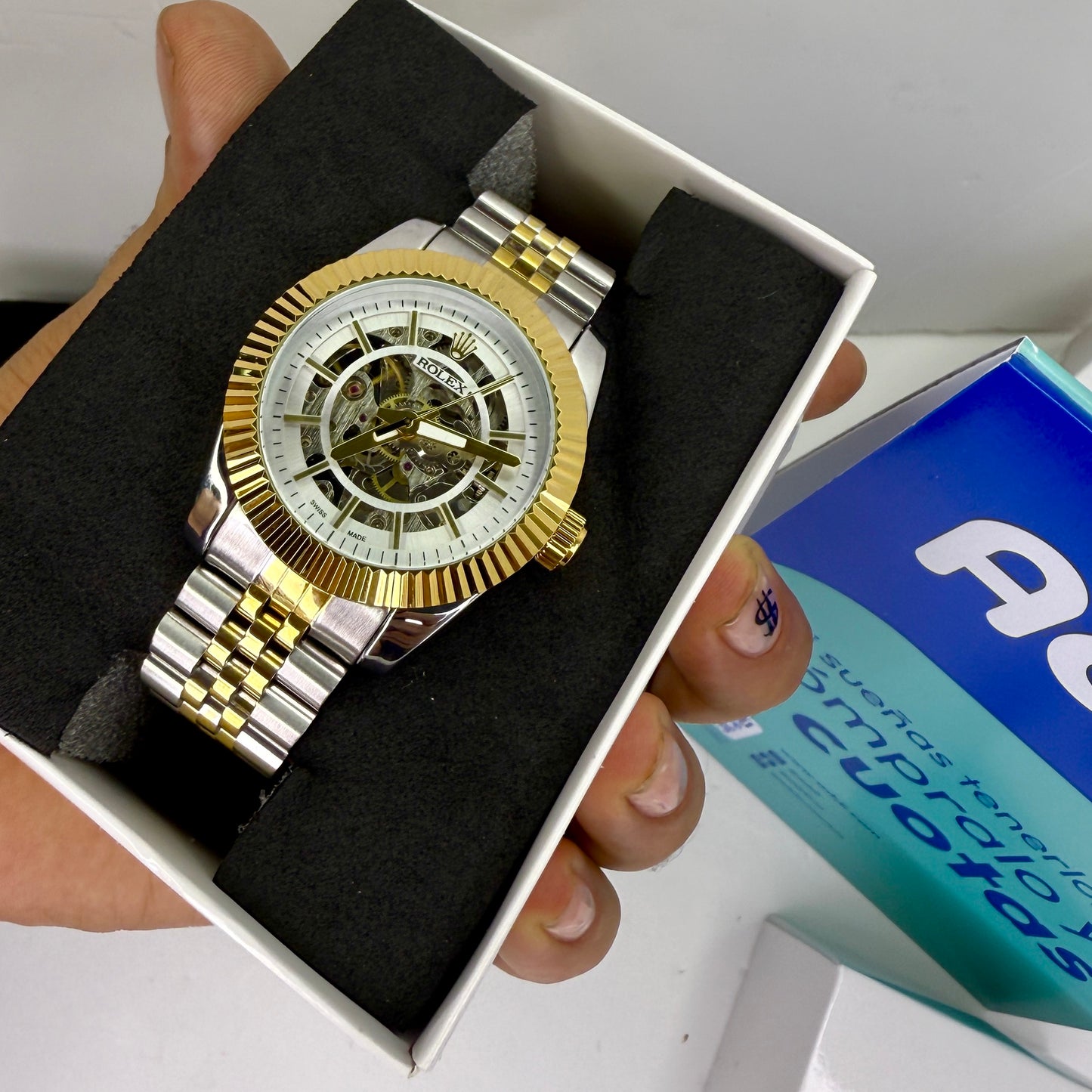 RLX AUTOMATICO CORAZON ABIERTO PRESIDET PARA HOMBRE REF-BB