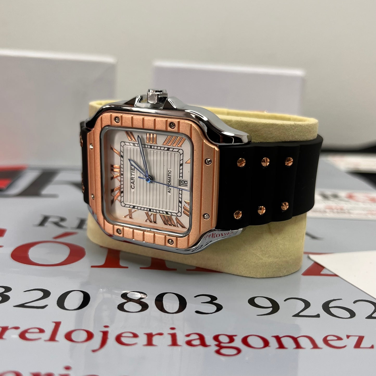 CARTIER DO´SANTOS PARA HOMBRE REF-GOMA N-POR