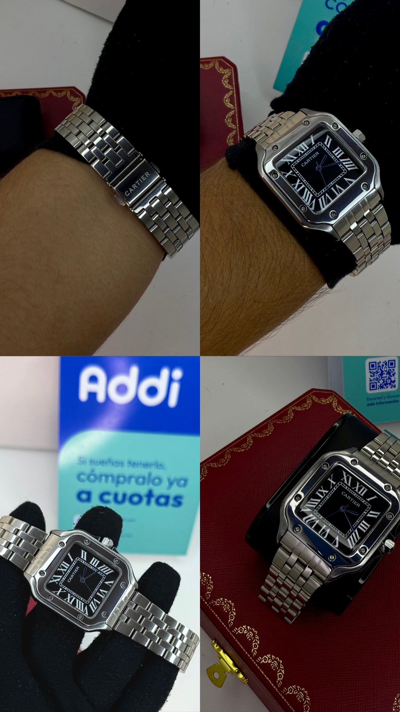 CARTIER DO SANTOS TRIZADO PARA HOMBRE REF-PN