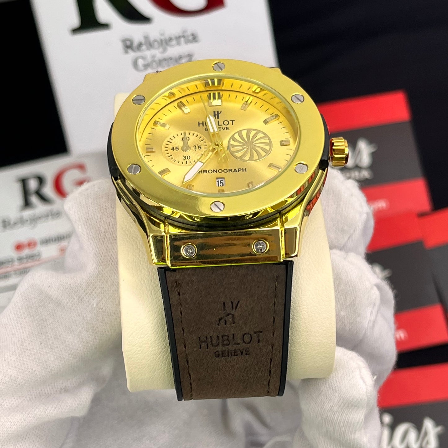 HUBLOT GENEVE CUERO PARA HOMBRE REF-MD