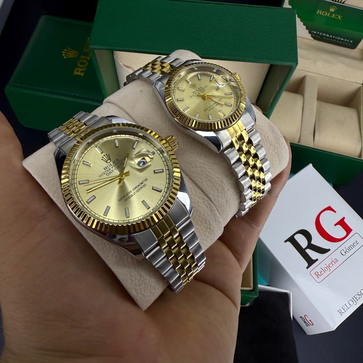 PAREJA DE RLX DAY-DATE PARA REF-BD