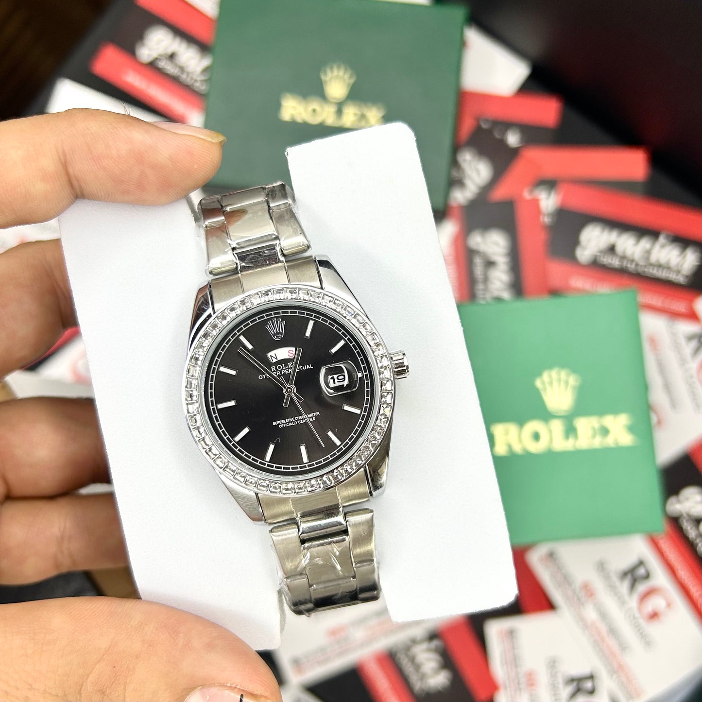 RLX PRESIDENT PERLASA PARA HOMBRE REF-PN