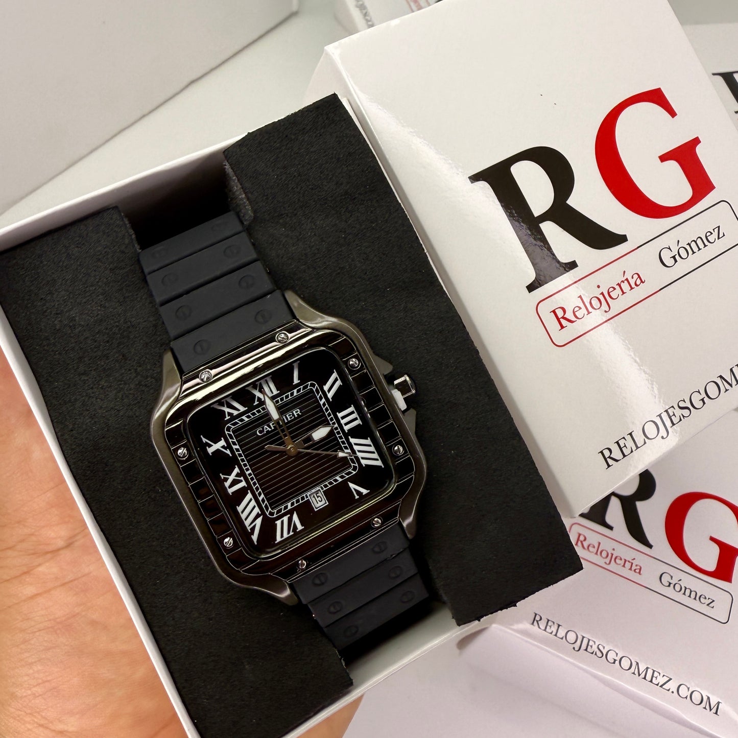 CARTIER DO´SANTOS GOMA PARA HOMBRE REF-NN