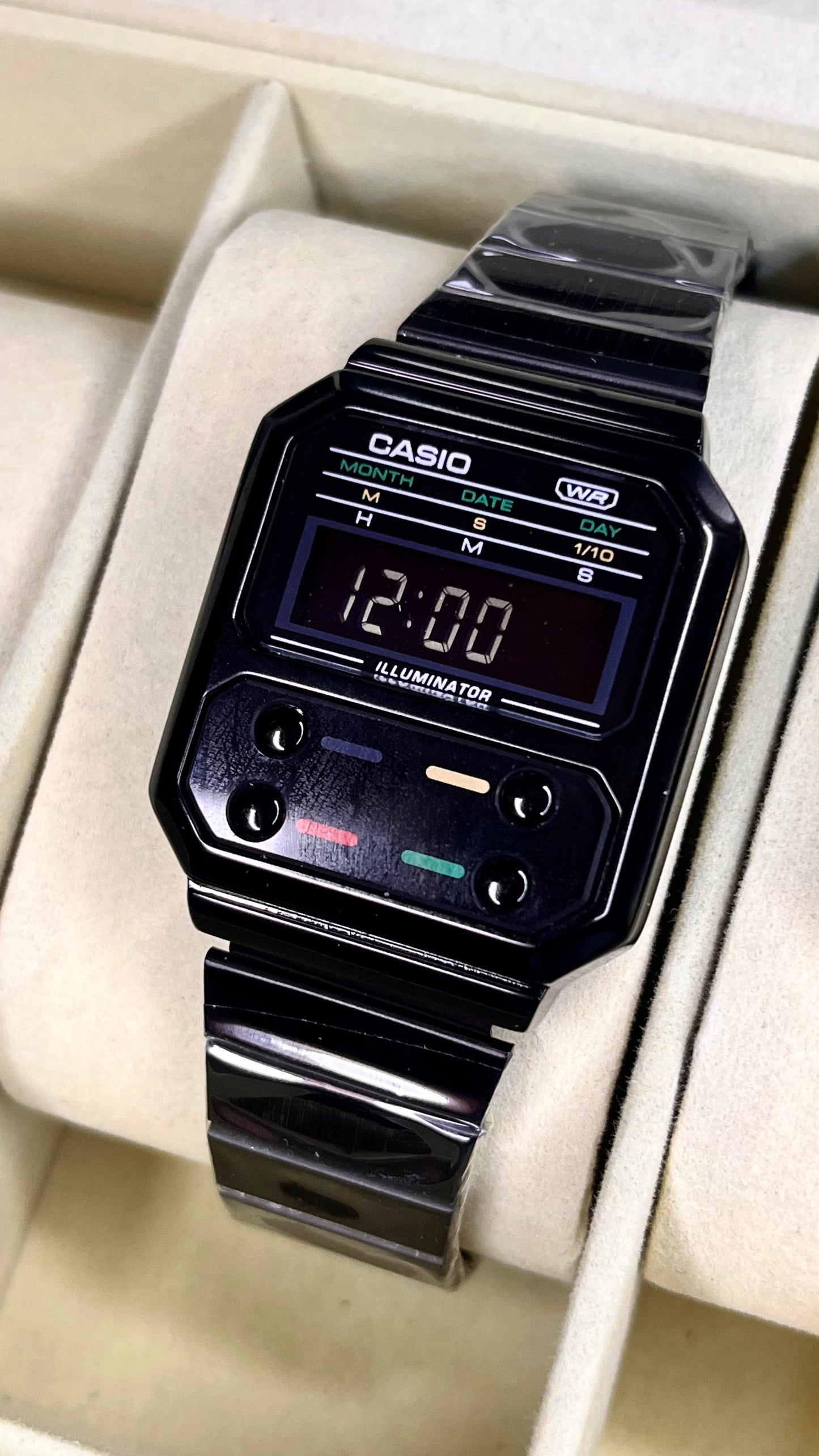 CASIO UNISEX RETRO VINTAGE A-1000-NEGRO