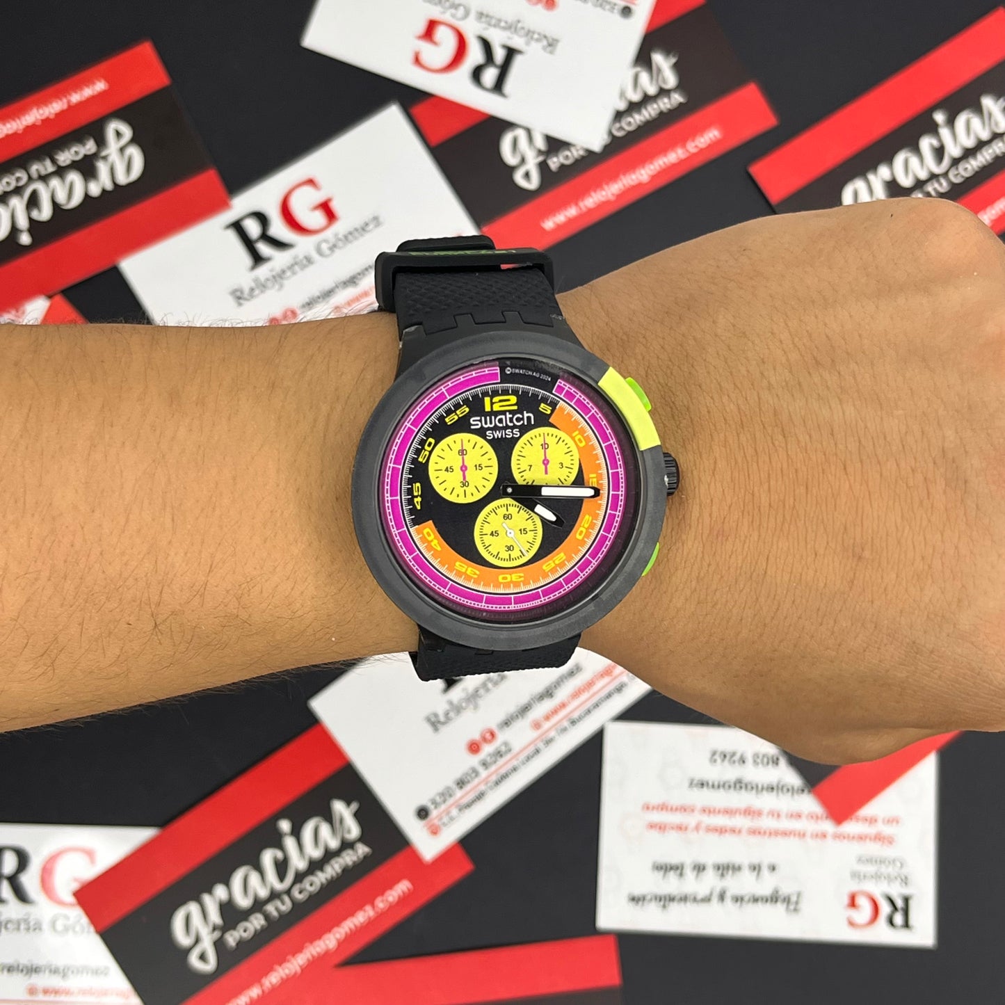 SWATCH NEON PARTY PARA HOMBRE REF-NVRN