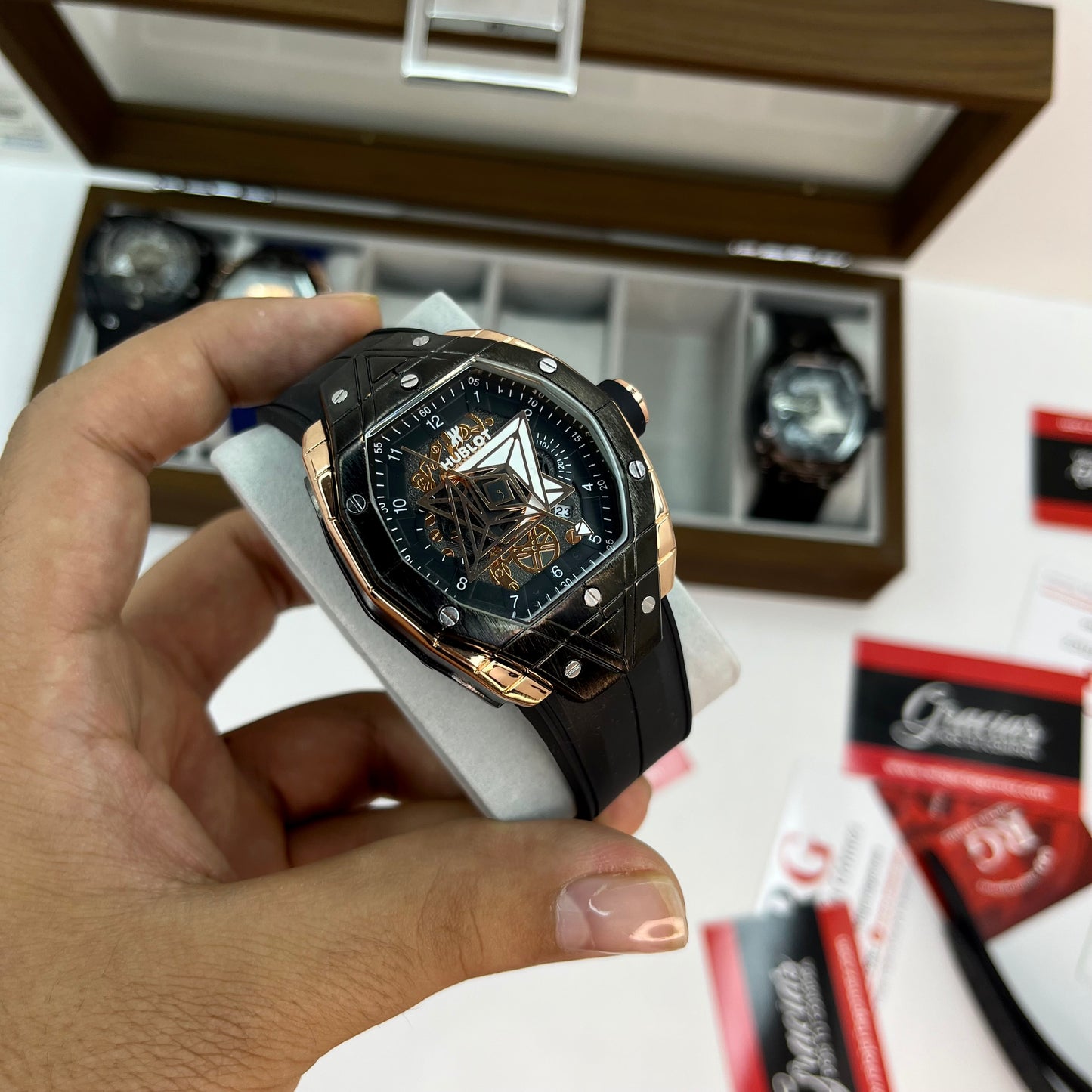 HUBLOT DIAMANTE PARA HOMBRE REF-NCN