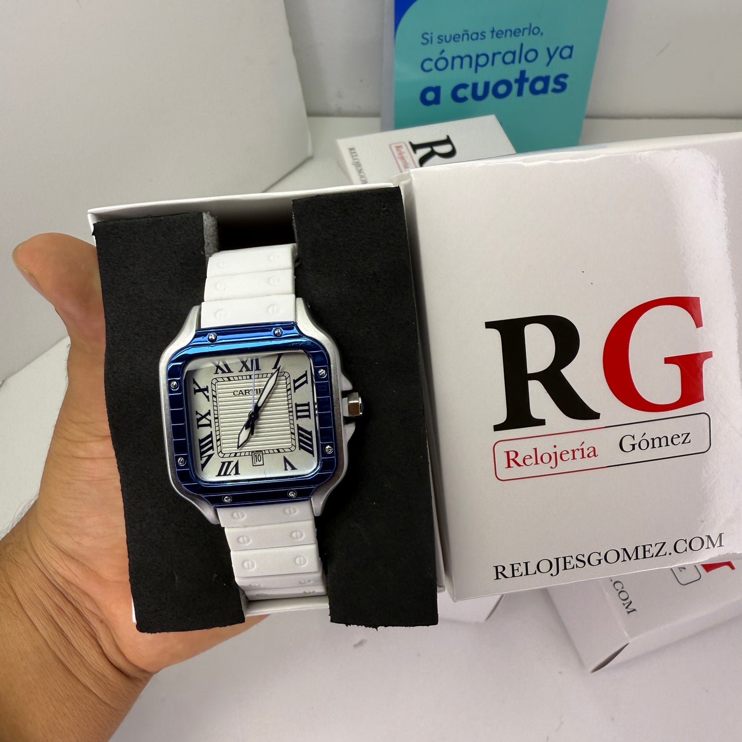 CARTIER DO´SANTOS GOMA PARA HOMBRE REF-BAB
