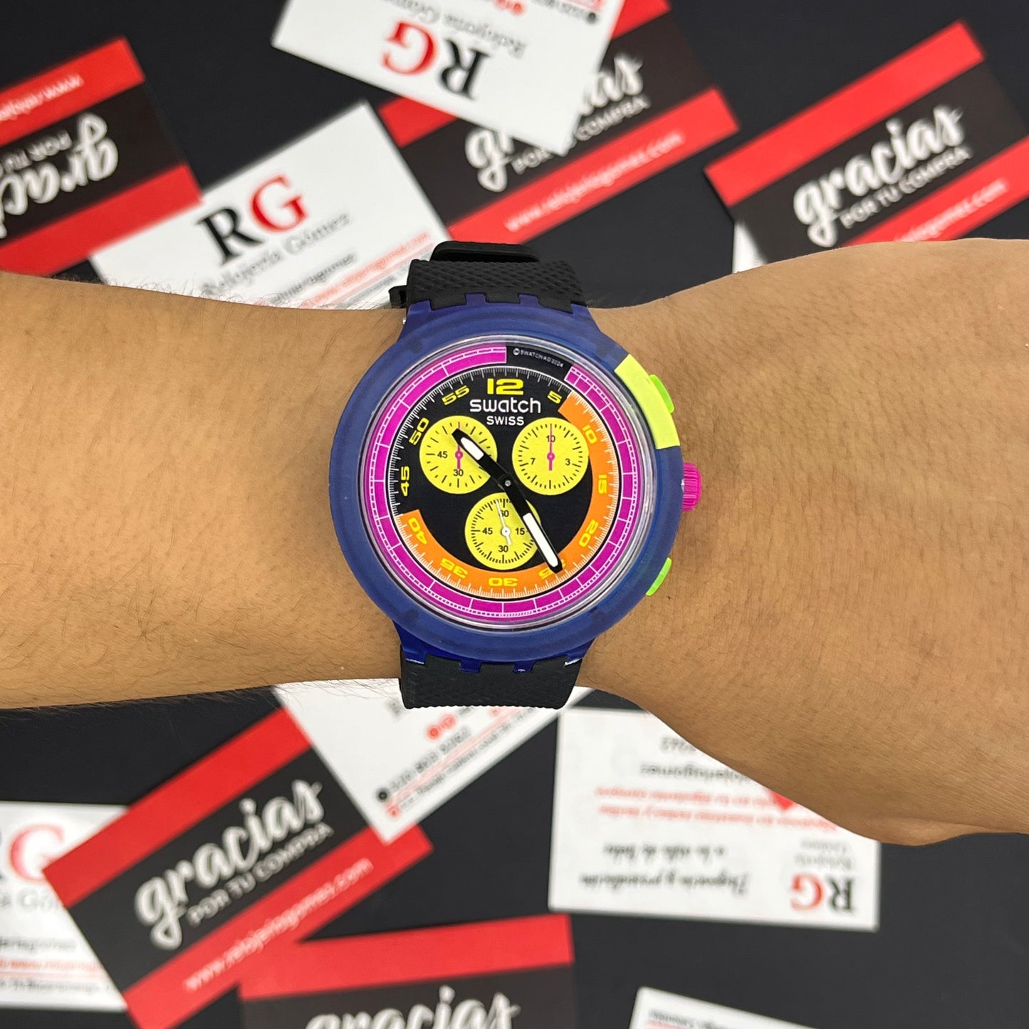 SWATCH NEON PARTY PARA HOMBRE REF-NAVR