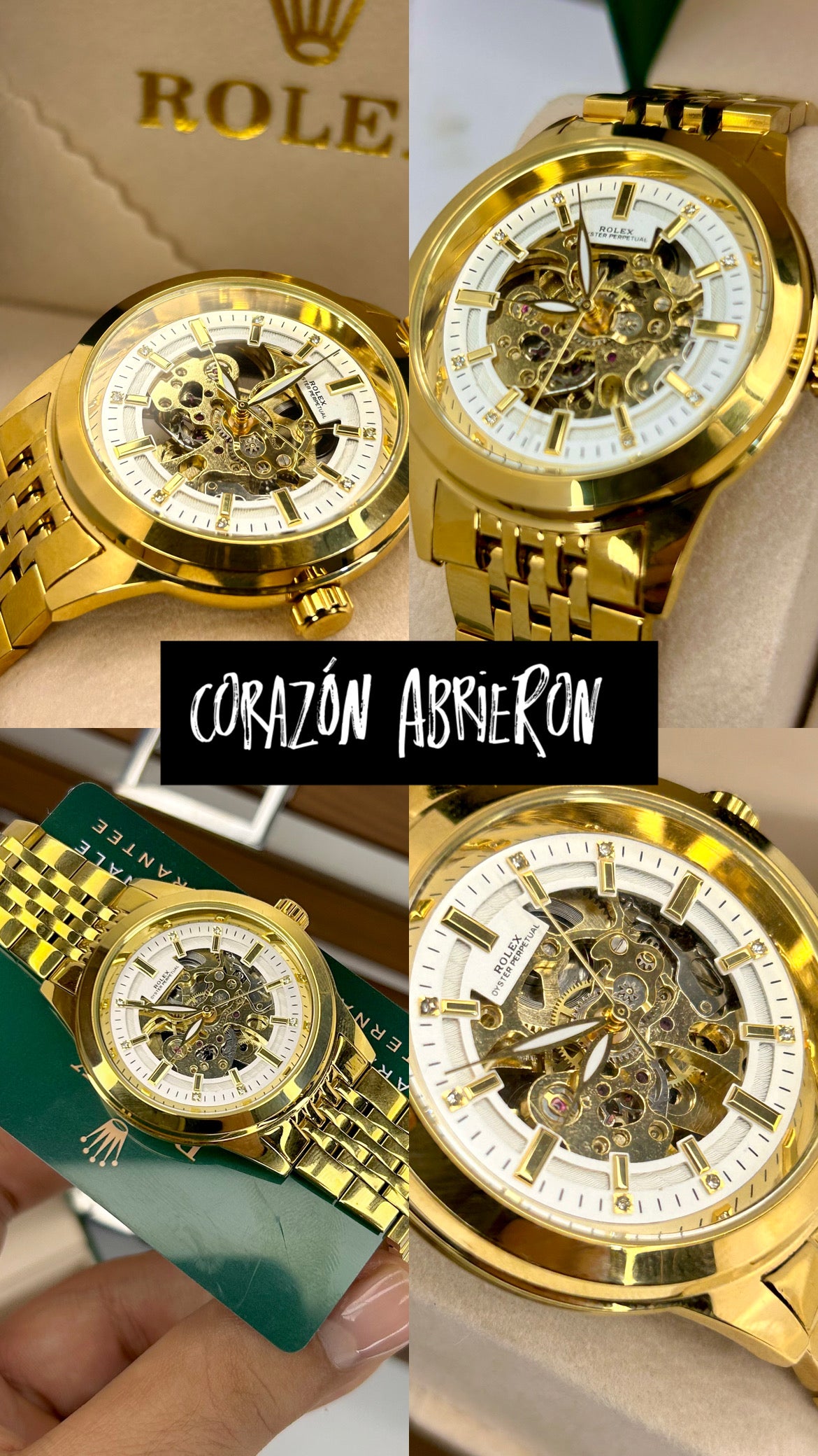 RLX AUTOMATICO CORAZON ABIERTO PARA HOMBRE REF-DB