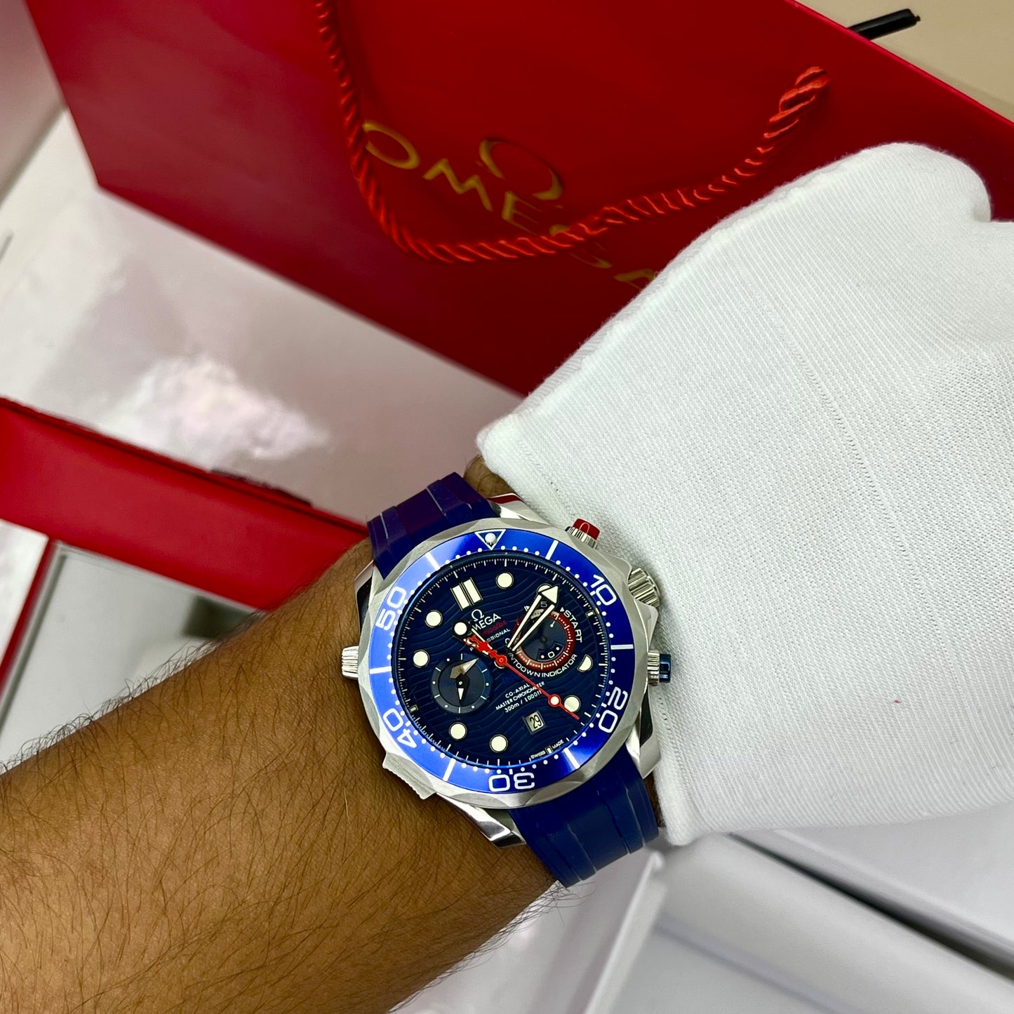 OM3GA SEAMASTER LUXURY CRONOGRAFO AUTOMATICO