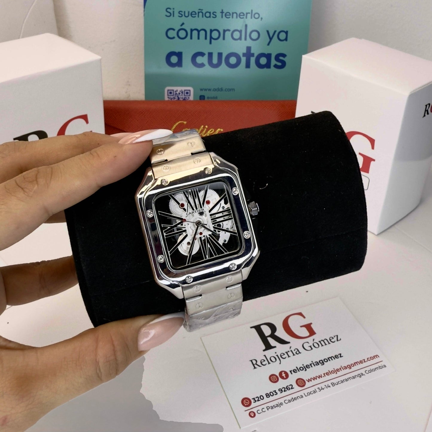 CARTIER SKELET ACERO PARA HOMBRE REF-PB