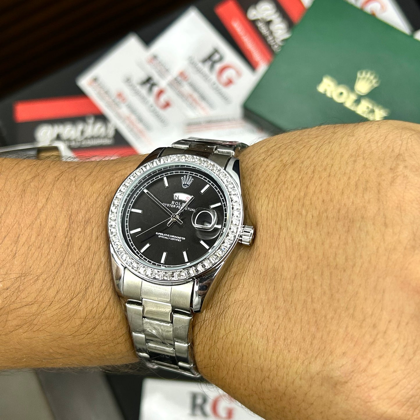 RLX PRESIDENT PERLASA PARA HOMBRE REF-PN