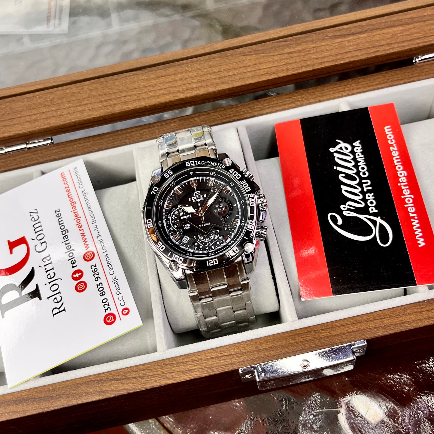 CASIO EDIFICE 550D FUNCIONAL PARA HOMBRE REF-PN