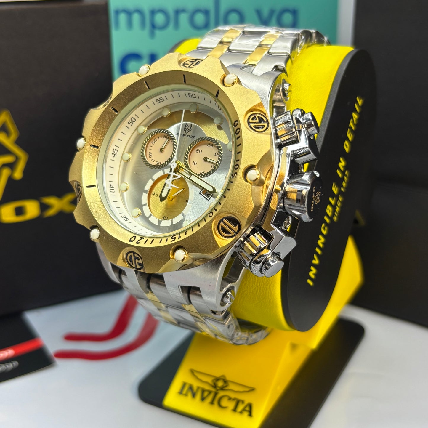 G-FOX ORIGINAL FUNCIONAL POR INVICTA SUMERGIBLE PARA HOMBRE REF- PB