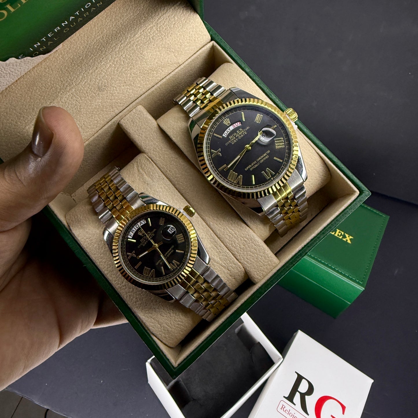 PAREJA R0LEX PRESIDENT  REF-BIN