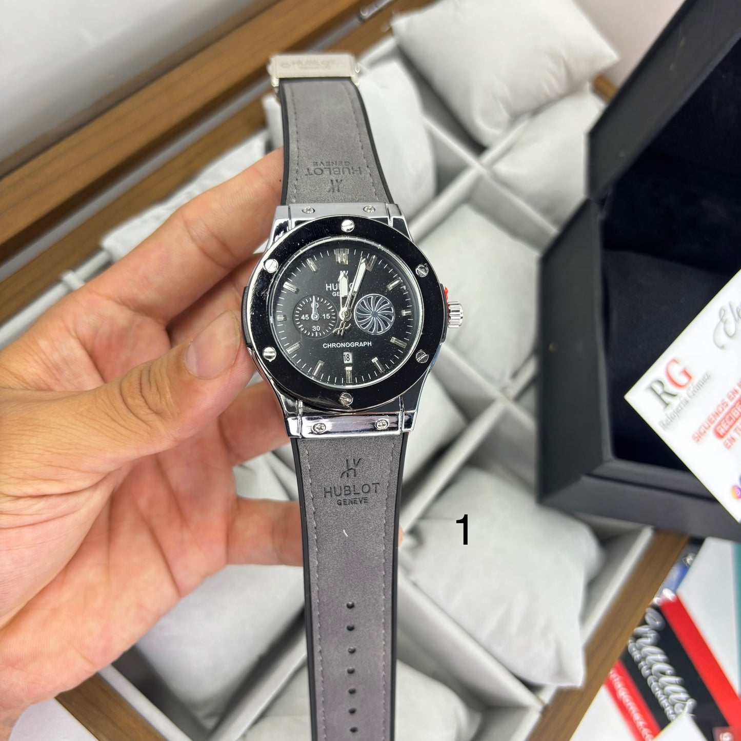 HUBLOT GENEVE CUERO PARA HOMBRE REF-GPNN