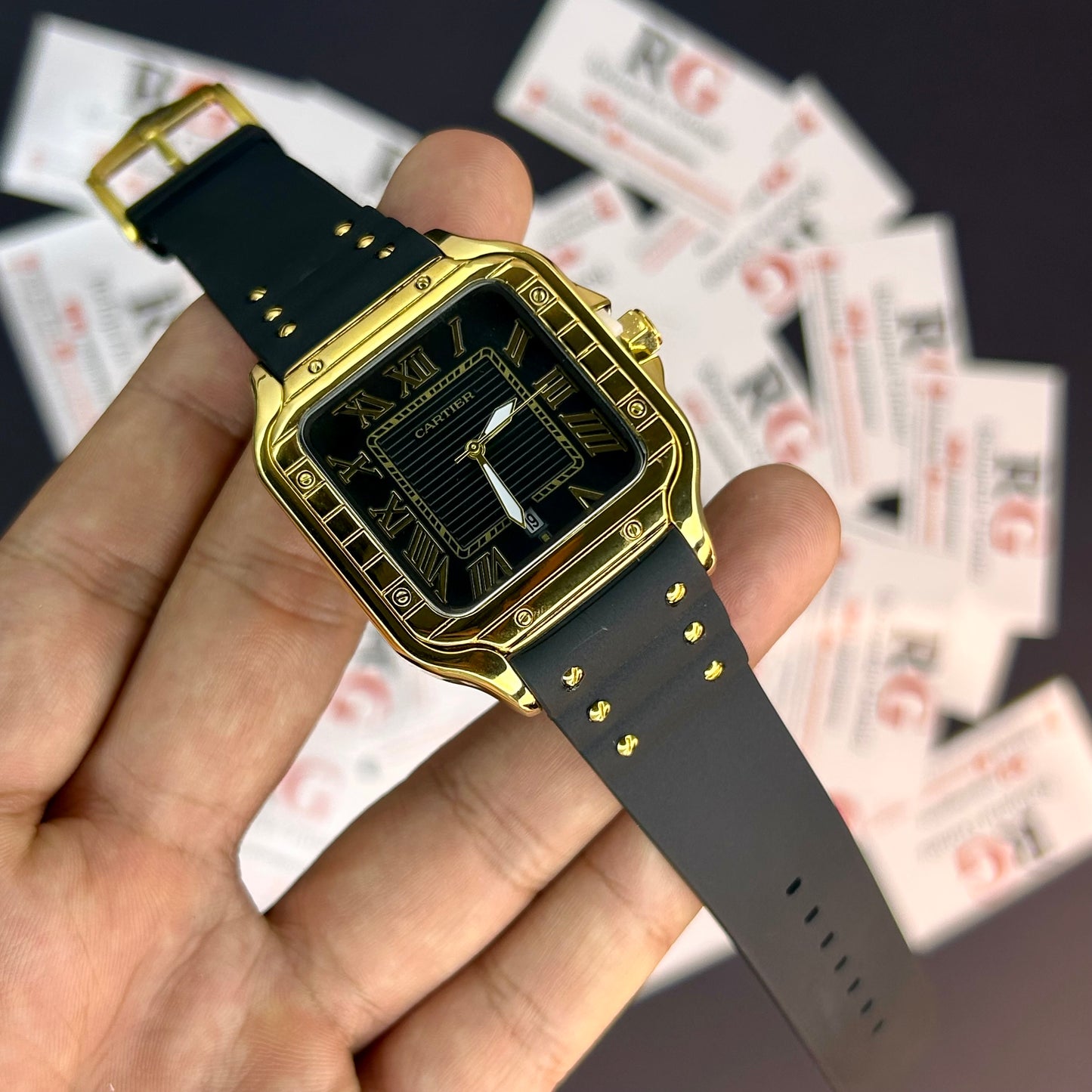 CARTIER DO´SANTOS PARA HOMBRE REF-GOMA-NDN