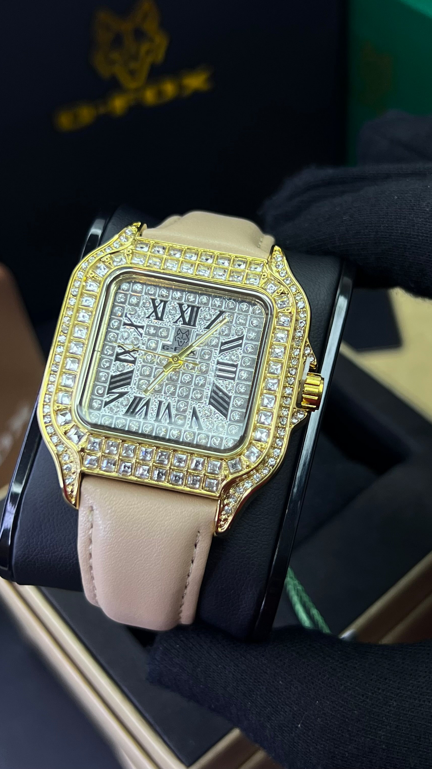 G FOX ORIGINAL x CARTIER PARA DAMA SUMERGIBLE REF-SANTOS CUBANO-1264-B