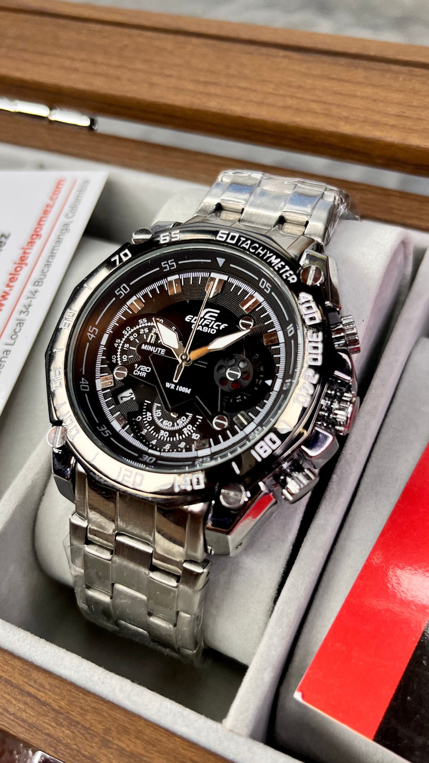 CASIO EDIFICE 550D FUNCIONAL PARA HOMBRE REF-PN