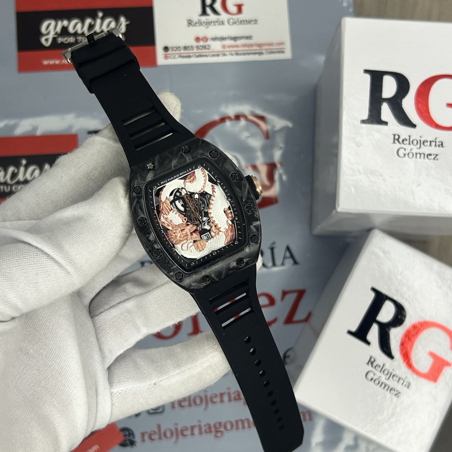 RICHARD MILLER DRAGON PARA HOMBRE-NEGRO
