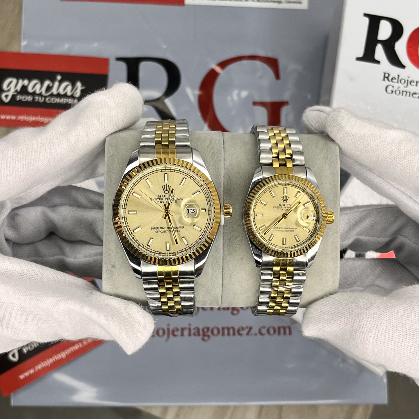 PAREJA DE RLX DAY-DATE PARA REF-BD