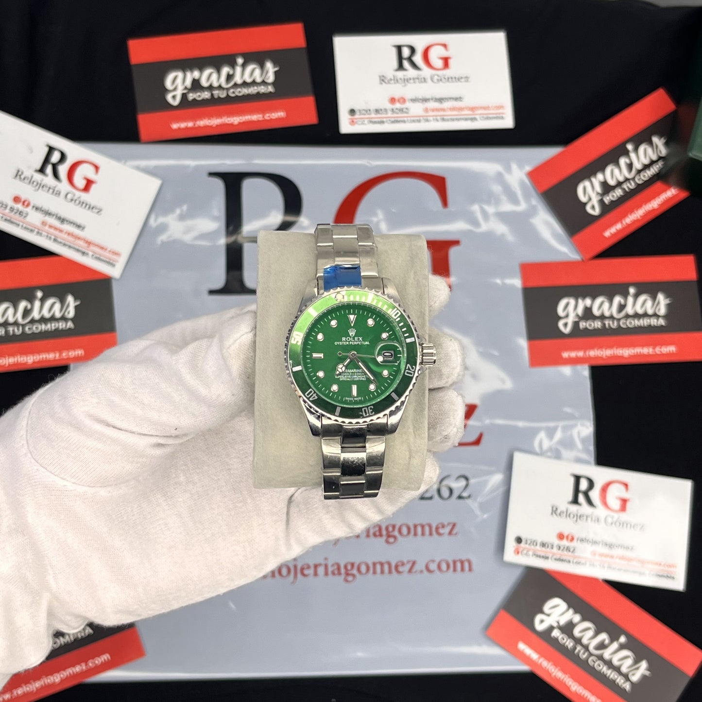 RLX SUBMARINE CON ESTUCHE DE LUJO PARA HOMBRE REF EDICION HULK