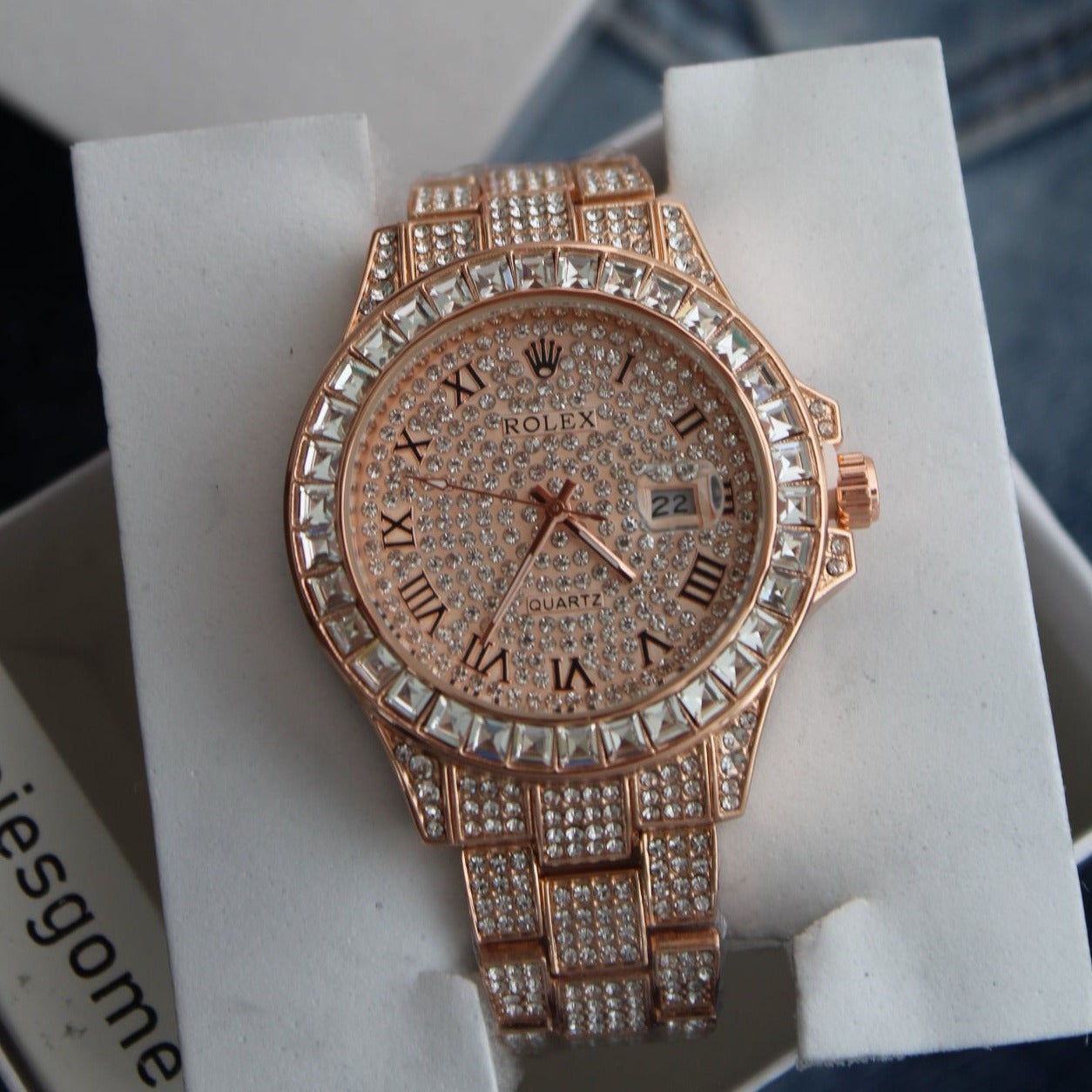 ROLEX CUBANO ROMANO PARA HOMBRE REF-OR