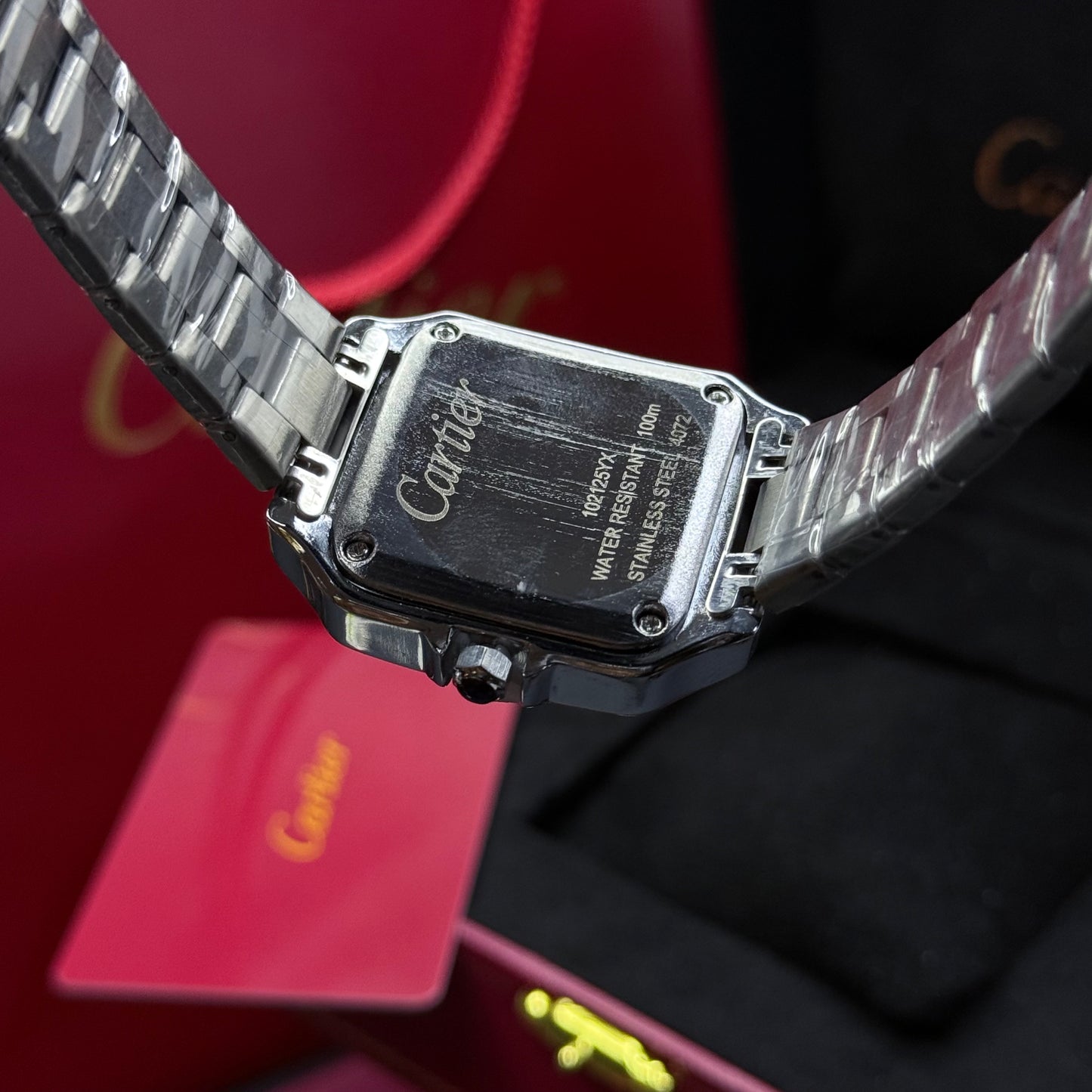 CARTIER SANTOS CUBANO PARA DAMA REF PN