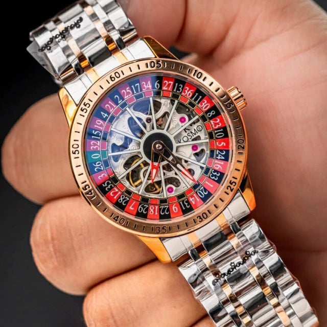 KOSMO AUTOMATICO ORIGINAL RULETA EDICION CASINO PARA HOMBRE REF K2058G - BR