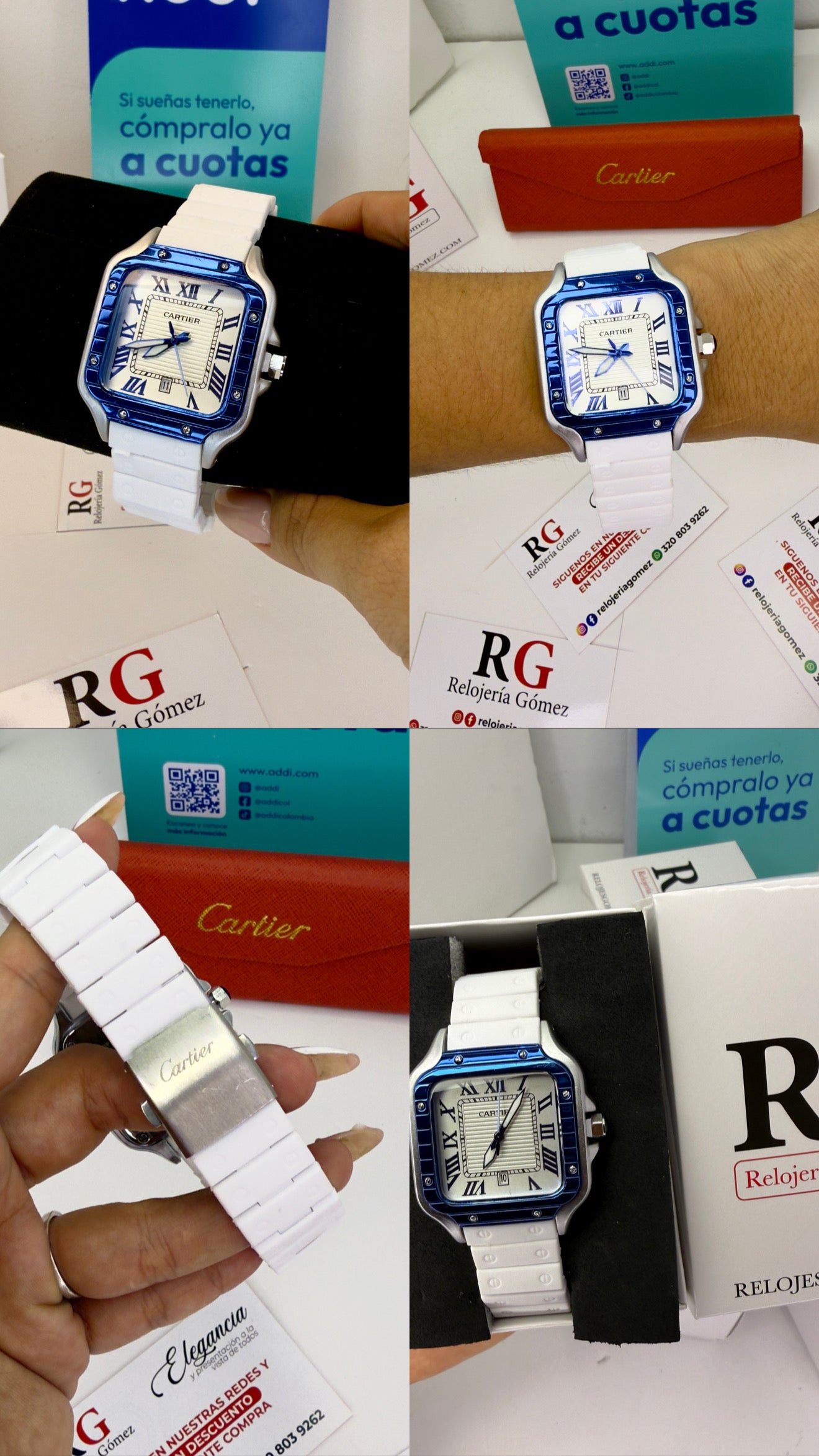 CARTIER DO´SANTOS GOMA PARA HOMBRE REF-BAB
