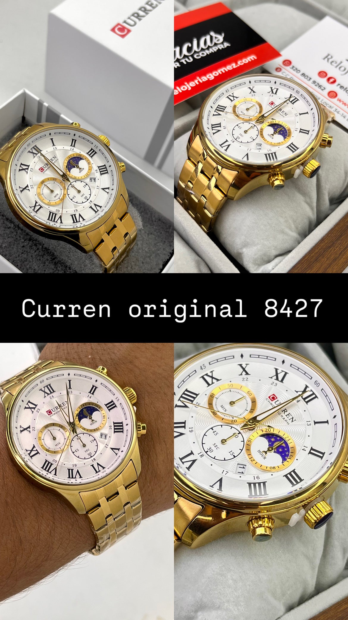 CURREN ORIGINAL PARA HOMBRE REF 8427-DB